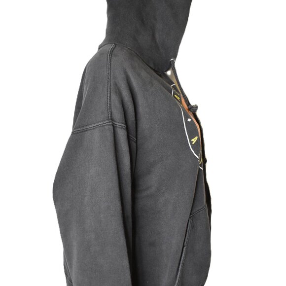 VTG AFI Band 2003 Black Cat Hoodie East Bay Hoodie Sz Small distressed - Picture 12 of 13